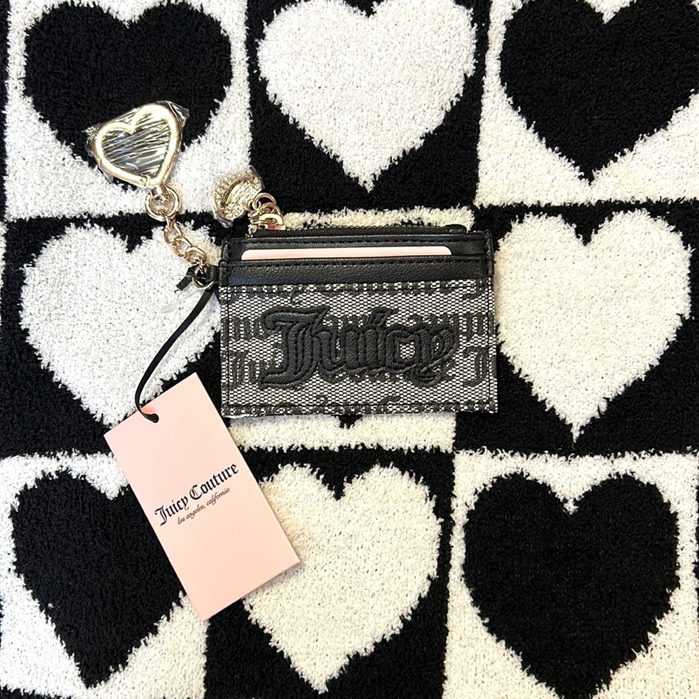 Juicy Couture Card Holder Wallet in Black